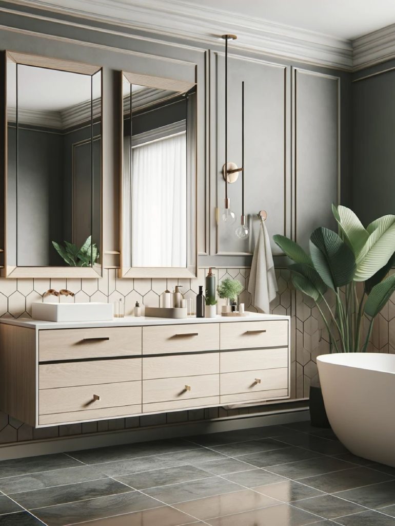 Armoires de salle de bain