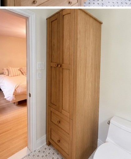 Custom wooden armoire
